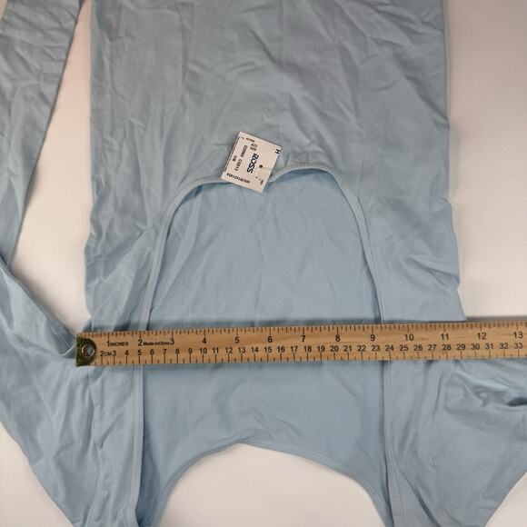 Intimately Free People Top Womens M/L Blue Scoop Neck Stretch Long Sleeve NWT - Picture 5 of 5